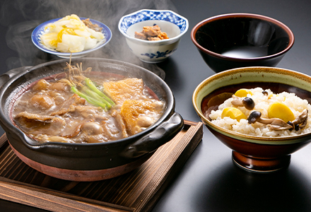 豚鍋（仙台風味噌味）定食