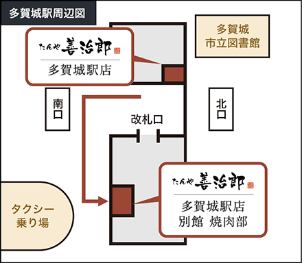 多賀城駅周辺図