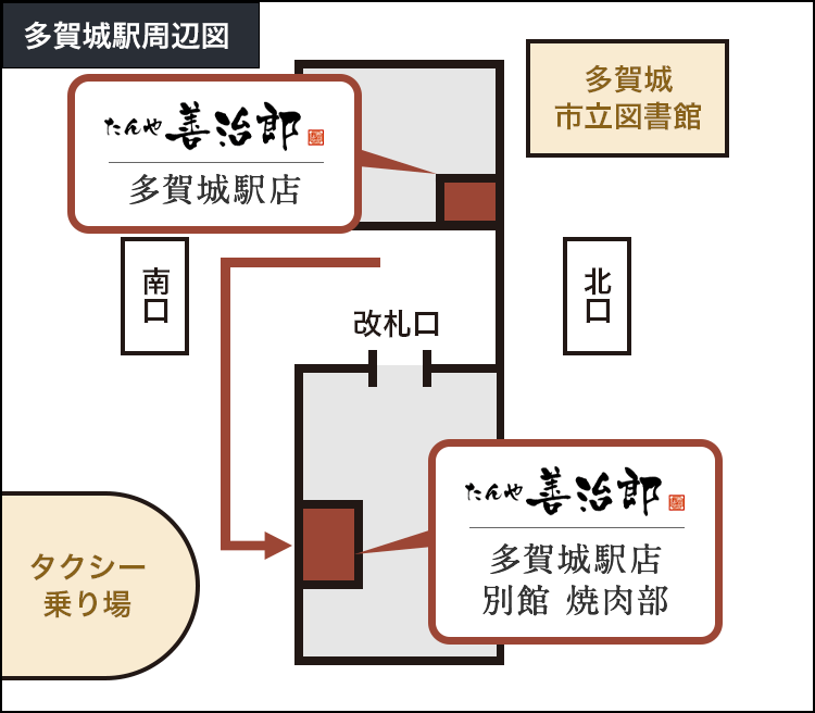 多賀城駅構内図